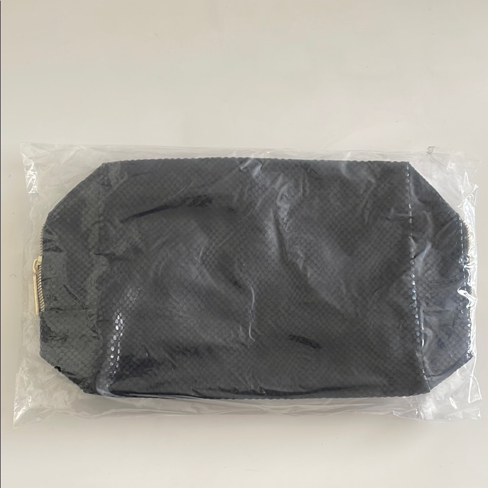 Tarte Black Snakeskin Cosmetic Bag